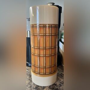 Vintage Aladdin Plaid Thermos 1 Quart(4cup) Capacity